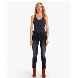 MOTHER Looker High Waisted Ankle Fray in Last Call
